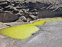 051-Grüne Lagune - El Golfo  Das "Grün" kommt von einer Algenart.