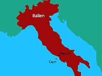 086a-Karte Italien  Wir fahren mit der Fähre nach Capri.